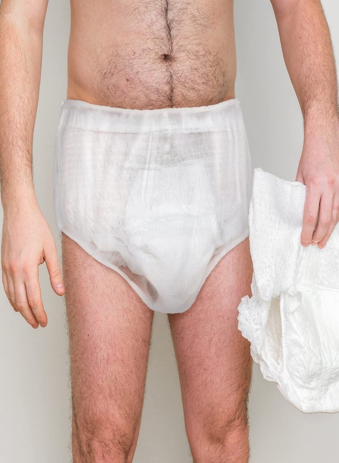 هوليري قطع من السراويل الداخلية المقاومة للماء لسلس البول، سراويل بلاستيكية مانعة للتسرب، غطاء حفاضات للبالغين (مقاس كبير، شفاف) - Image 5